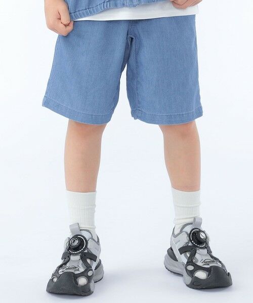 SHIPS / シップス ショート・ハーフ・半端丈パンツ | SHIPS KIDS:100〜130cm /〈接触冷感〉ドライメッシュ デニム パンツ | 詳細1