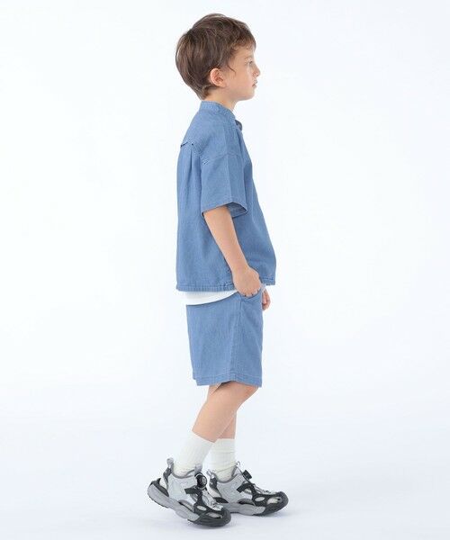 SHIPS / シップス ショート・ハーフ・半端丈パンツ | SHIPS KIDS:100〜130cm /〈接触冷感〉ドライメッシュ デニム パンツ | 詳細8