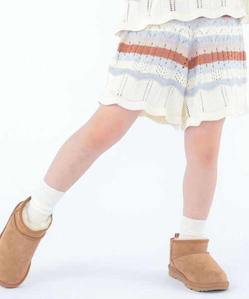 SHIPS / シップス ショート・ハーフ・半端丈パンツ | SHIPS KIDS:100〜130cm/ニット レース ショートパンツ | 詳細2