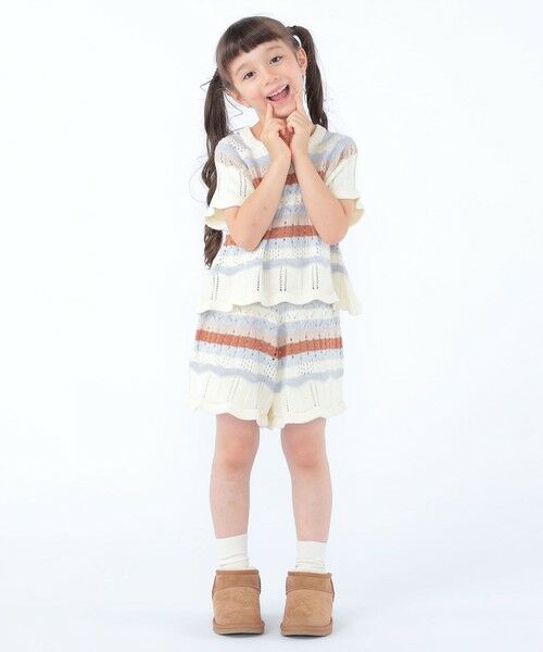 SHIPS / シップス ショート・ハーフ・半端丈パンツ | SHIPS KIDS:100〜130cm/ニット レース ショートパンツ | 詳細3