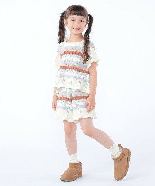 SHIPS / シップス ショート・ハーフ・半端丈パンツ | SHIPS KIDS:100〜130cm/ニット レース ショートパンツ | 詳細4