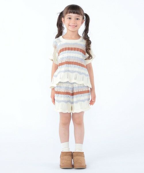 SHIPS / シップス ショート・ハーフ・半端丈パンツ | SHIPS KIDS:100〜130cm/ニット レース ショートパンツ | 詳細6