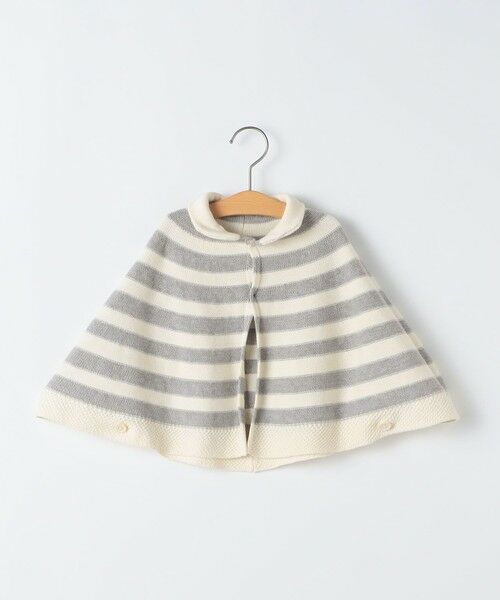 SHIPS / シップス ベビー・キッズウエア | SHIPS KIDS:〈手洗い可能〉ベビー ボーダー ニット マント | 詳細2