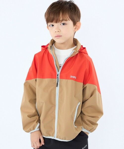 SHIPS / シップス ナイロンジャケット | SHIPS KIDS:100〜130cm /〈撥水/洗濯機可能〉フード付き ウィンドブレーカー | 詳細1