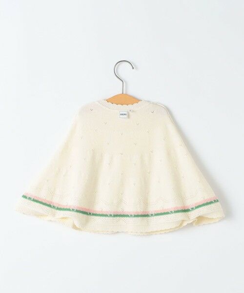 SHIPS / シップス ベビー・キッズウエア | SHIPS KIDS:〈手洗い可能〉ベビー フラワー モチーフ ニット マント | 詳細3