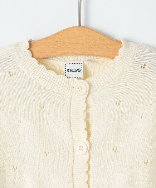 SHIPS / シップス ベビー・キッズウエア | SHIPS KIDS:〈手洗い可能〉ベビー フラワー モチーフ ニット マント | 詳細4