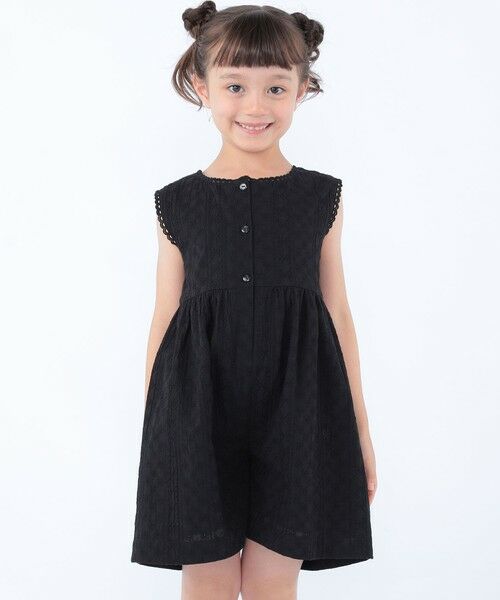 SHIPS / シップス サロペット・オールインワン | SHIPS KIDS:100〜130cm / エンブロイダリー サロペット | 詳細1