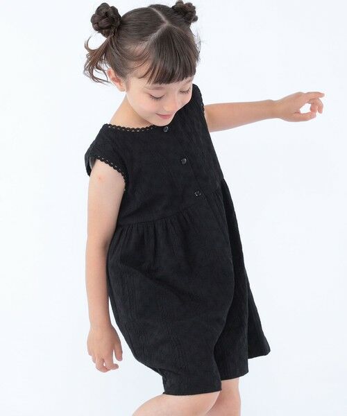 SHIPS / シップス サロペット・オールインワン | SHIPS KIDS:100〜130cm / エンブロイダリー サロペット | 詳細3