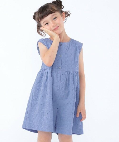 SHIPS / シップス サロペット・オールインワン | SHIPS KIDS:100〜130cm / エンブロイダリー サロペット | 詳細9