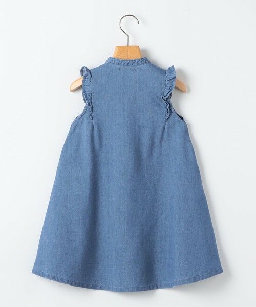 SHIPS / シップス ロング・マキシ丈ワンピース | SHIPS KIDS:100〜130cm /〈接触冷感〉ドライメッシュ デニム ワンピース | 詳細10