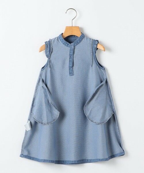 SHIPS / シップス ロング・マキシ丈ワンピース | SHIPS KIDS:100〜130cm /〈接触冷感〉ドライメッシュ デニム ワンピース | 詳細11