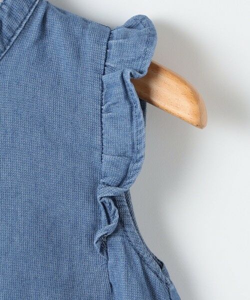 SHIPS / シップス ロング・マキシ丈ワンピース | SHIPS KIDS:100〜130cm /〈接触冷感〉ドライメッシュ デニム ワンピース | 詳細14
