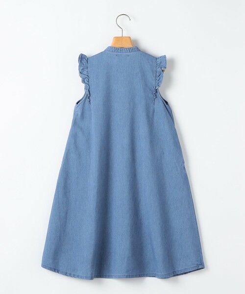SHIPS / シップス ロング・マキシ丈ワンピース | SHIPS KIDS:140〜150cm /〈接触冷感〉ドライメッシュ デニム ワンピース | 詳細1
