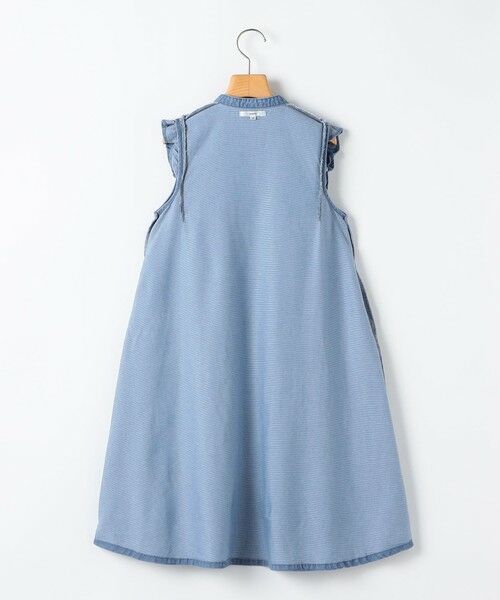 SHIPS / シップス ロング・マキシ丈ワンピース | SHIPS KIDS:140〜150cm /〈接触冷感〉ドライメッシュ デニム ワンピース | 詳細3