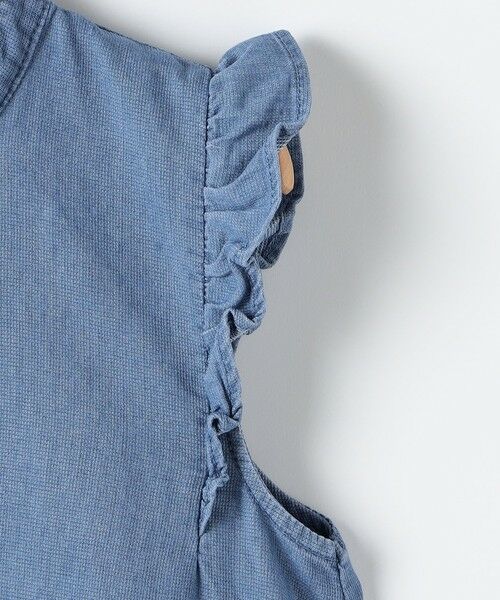 SHIPS / シップス ロング・マキシ丈ワンピース | SHIPS KIDS:140〜150cm /〈接触冷感〉ドライメッシュ デニム ワンピース | 詳細5