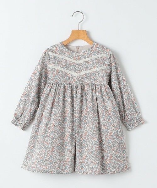 SHIPS / シップス ロング・マキシ丈ワンピース | SHIPS KIDS:100〜130cm / リバティ ギャザー ワンピース 長袖 | 詳細9