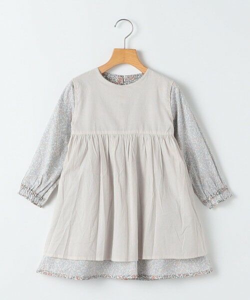 SHIPS / シップス ロング・マキシ丈ワンピース | SHIPS KIDS:100〜130cm / リバティ ギャザー ワンピース 長袖 | 詳細11