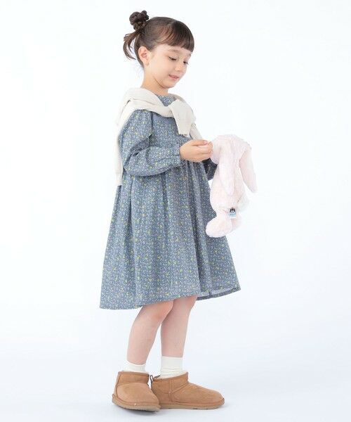 SHIPS / シップス ロング・マキシ丈ワンピース | SHIPS KIDS:100〜130cm / リバティ ギャザー ワンピース 長袖 | 詳細24