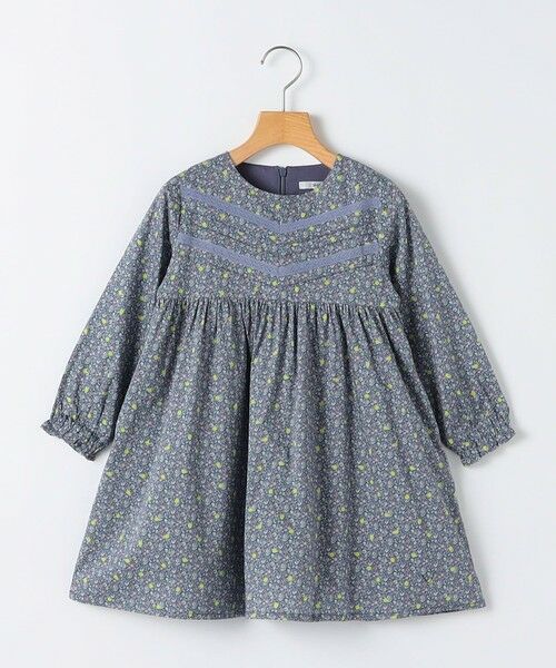 SHIPS / シップス ロング・マキシ丈ワンピース | SHIPS KIDS:100〜130cm / リバティ ギャザー ワンピース 長袖 | 詳細28