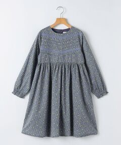 SHIPS / シップス ロング・マキシ丈ワンピース | SHIPS KIDS:140〜150cm / リバティ ギャザー ワンピース 長袖