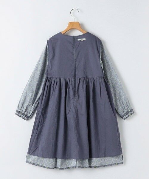 SHIPS / シップス ロング・マキシ丈ワンピース | SHIPS KIDS:140〜150cm / リバティ ギャザー ワンピース 長袖 | 詳細4
