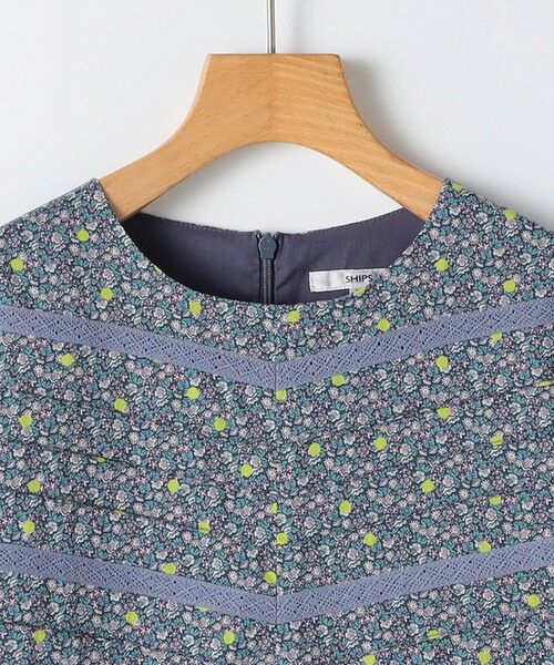 SHIPS / シップス ロング・マキシ丈ワンピース | SHIPS KIDS:140〜150cm / リバティ ギャザー ワンピース 長袖 | 詳細5