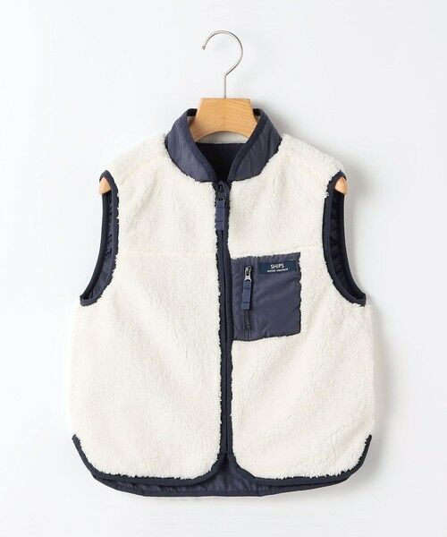 SHIPS / シップス ダウンジャケット・ベスト | SHIPS KIDS:100〜130cm /ボア リバーシブル ベスト | 詳細10