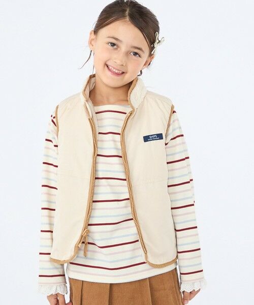 SHIPS / シップス ダウンジャケット・ベスト | SHIPS KIDS:100〜130cm /ボア リバーシブル ベスト | 詳細25