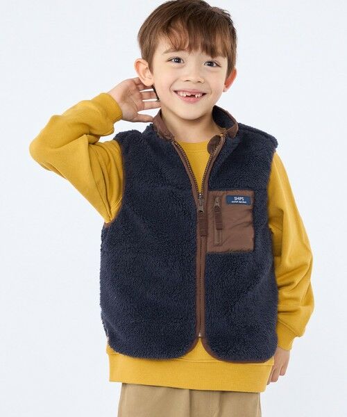 SHIPS / シップス ダウンジャケット・ベスト | SHIPS KIDS:100〜130cm /ボア リバーシブル ベスト | 詳細30