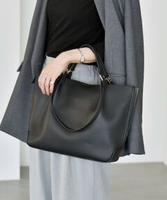 SHIPS / シップス トートバッグ | 《予約》quaranciel: 2way ハンドル スクエア トート バッグ（A4対応）