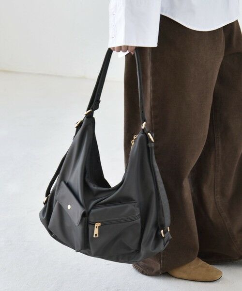 SHIPS / シップス ショルダーバッグ | quaranciel:〈撥水加工〉3WAY ナイロン リュック / ショルダーバッグ（A4対応） | 詳細7