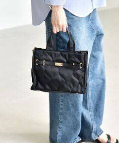 SHIPS / シップス トートバッグ | 《予約》quaranciel: スクエア キルティング ベルト 2way トート バッグ