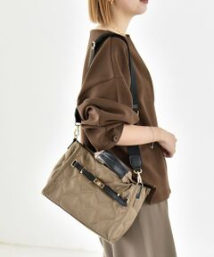 SHIPS / シップス トートバッグ | 《予約》quaranciel: スクエア キルティング ベルト 2way トート バッグ