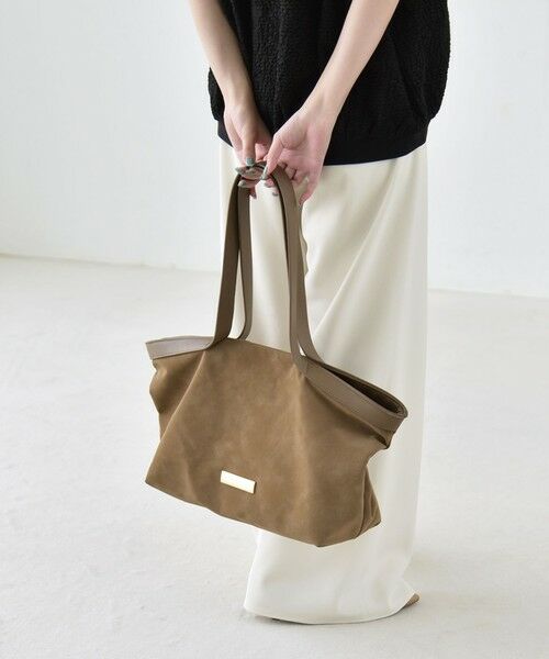 SHIPS / シップス トートバッグ | 《予約》quaranciel: ロング ハンドル コンビ ワイド トート | 詳細11