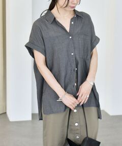 SHIPS / シップス シャツ・ブラウス | quaranciel:〈手洗い可能〉シアー デニム フレンチスリーブ レギュラー シャツ