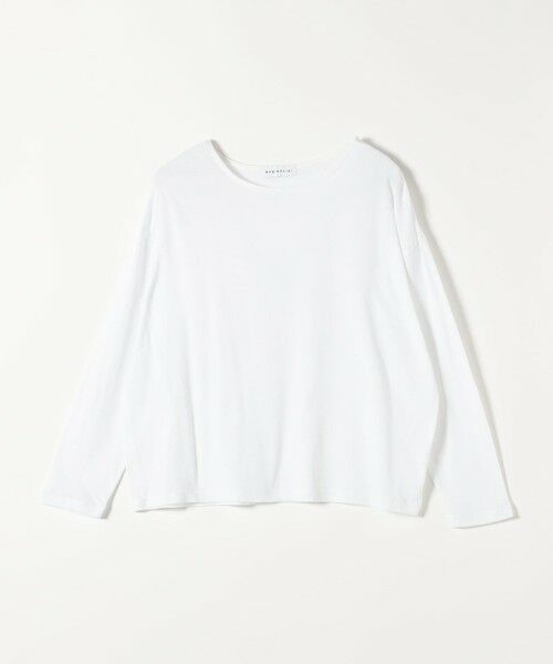 SHIPS / シップス カットソー | 《予約》quaranciel:〈手洗い可能〉シアー コットン ボートネック ルーズ ロンTEE | 詳細9