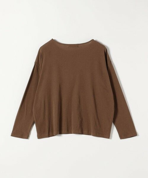 SHIPS / シップス カットソー | 《予約》quaranciel:〈手洗い可能〉シアー コットン ボートネック ルーズ ロンTEE | 詳細20