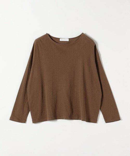 SHIPS / シップス カットソー | quaranciel:〈手洗い可能〉シアー コットン ボートネック ルーズ ロンTEE | 詳細30