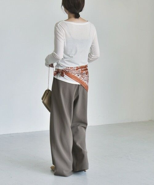 SHIPS / シップス カットソー | 《予約》quaranciel:〈手洗い可能〉ウール ミックス シアー ボートネック プルオーバー | 詳細2
