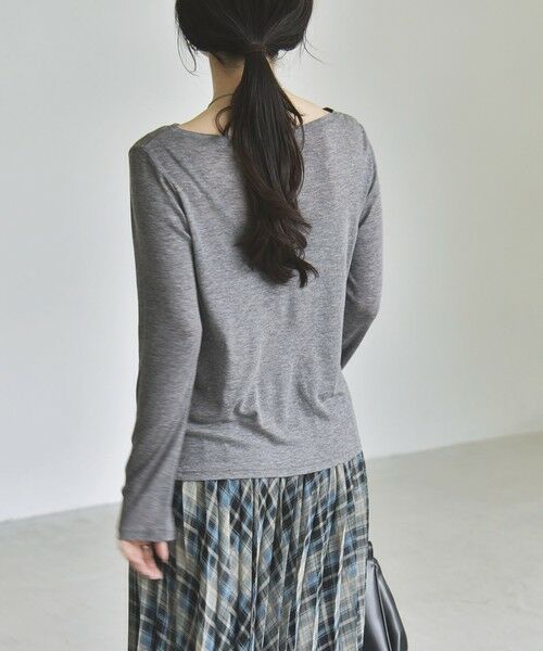 SHIPS / シップス カットソー | 《予約》quaranciel:〈手洗い可能〉ウール ミックス シアー ボートネック プルオーバー | 詳細14