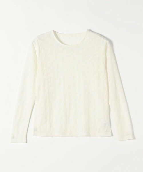 SHIPS / シップス カットソー | 《予約》quaranciel:〈洗濯機可能〉フラワー ジャカード クルーネック プルオーバー | 詳細10