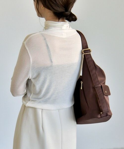 SHIPS / シップス ニット・セーター | 《予約》quaranciel:〈手洗い可能〉ウール ミックス シアー タートルネック プルオーバー | 詳細5