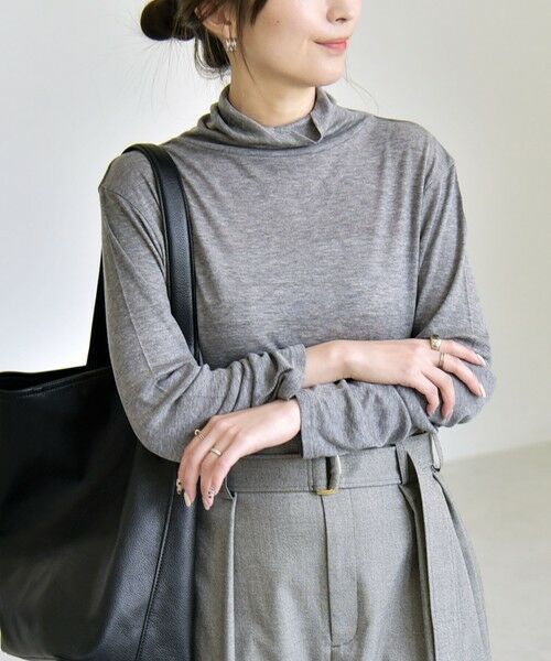 SHIPS / シップス ニット・セーター | 《予約》quaranciel:〈手洗い可能〉ウール ミックス シアー タートルネック プルオーバー | 詳細12