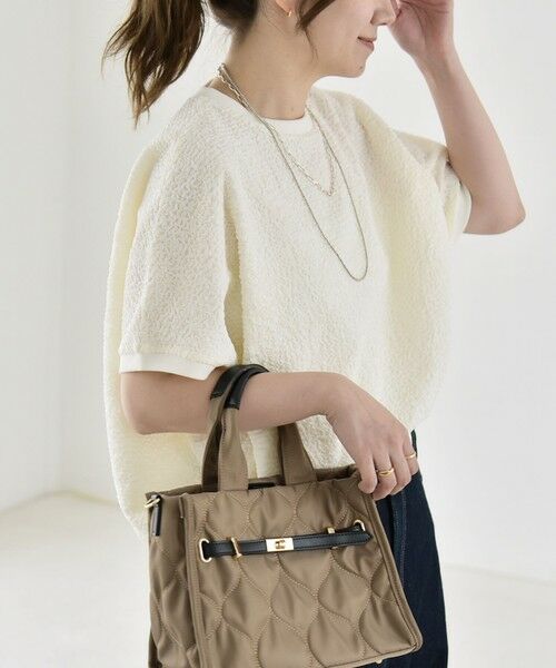 SHIPS / シップス カットソー | 《予約》quaranciel:〈洗濯機可能〉カット ジャカード フレンチスリーブ プルオーバー | 詳細7