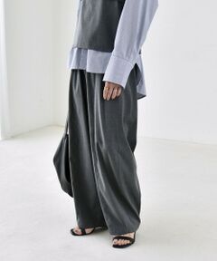 SHIPS / シップス その他パンツ | 《予約》quaranciel:〈洗濯機可能〉ウールライク ピンタック イージー バレル パンツ