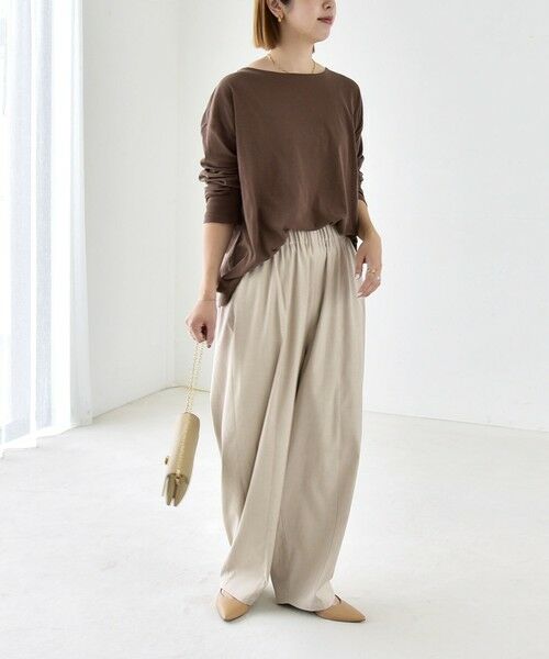 SHIPS / シップス その他パンツ | 《予約》quaranciel:〈洗濯機可能〉ウールライク ピンタック イージー バレル パンツ | 詳細13