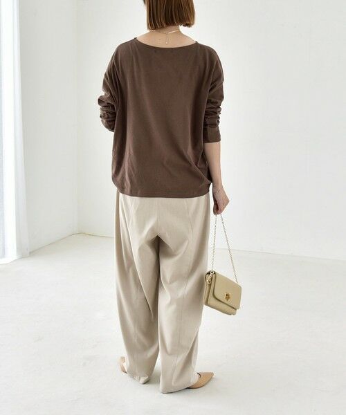 SHIPS / シップス その他パンツ | 《予約》quaranciel:〈洗濯機可能〉ウールライク ピンタック イージー バレル パンツ | 詳細14
