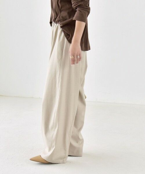 SHIPS / シップス その他パンツ | 《予約》quaranciel:〈洗濯機可能〉ウールライク ピンタック イージー バレル パンツ | 詳細20