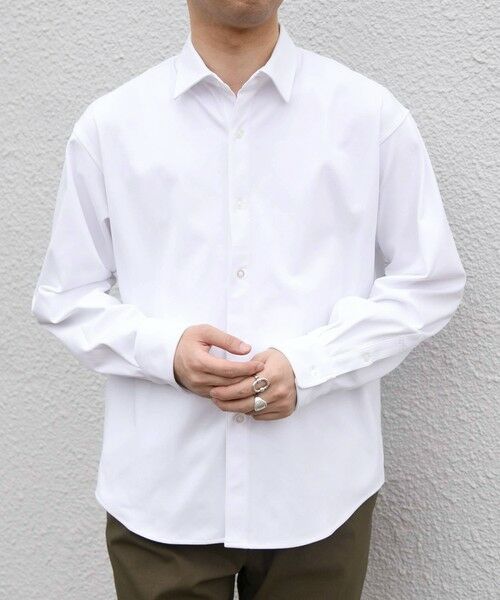 SHIPS / シップス シャツ・ブラウス | SHIPS any:〈吸水速乾〉SORONA(R) ストレッチ ジャージー レギュラーカラー シャツ◆(ホワイト)