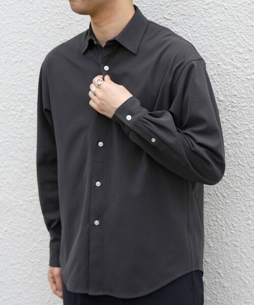 SHIPS / シップス シャツ・ブラウス | SHIPS any:〈吸水速乾〉SORONA(R) ストレッチ ジャージー レギュラーカラー シャツ◆(チャコールグレー)